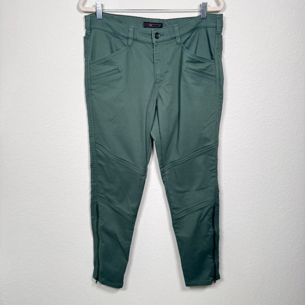 5.11 Tactical Womens Wlydcat Pant Size Utility 14 Regular Cotton Blend Green